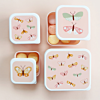 Lunch/Snack box set, 4 st - Butterflies - A little Lovely Company