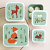 Lunch/Snack box set, 4 st - Forest Friends - A little Lovely Company