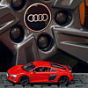 Bil i metall - Audi R8 Coupe 2020, röd. Fin leksaksbil