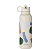 Liewood flaska - Falk water bottle - Paint stroke Sandy - 350 ml 