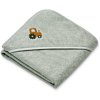 Liewood babyhandduk med luva - Batu Vehicles / Dove blue