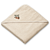 Liewood Juniorhandduk med luva - Goya Peach / Sea shell