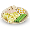 Leksaksmat - pasta och lax måltid - ekologisk från PlanToys