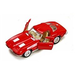 Bil i metall - Corvette Stingray 63 - röd