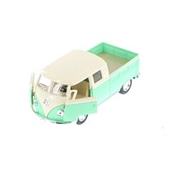 Bil i metall och plast - Volkswagen Bus Double Cab Pick Up (1963) - grön