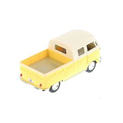 Bil i metall och plast - Volkswagen Bus Double Cab Pick Up (1963) - gul