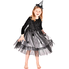 Spindelhäxdräkt Kajsa Silver, 2-4 år - Den Goda Fen. Utklädning, leksak