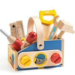 Djeco leksak - Verktygslåda med verktyg i trä - Minibrico 