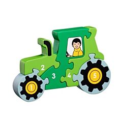 Pussel - Lär dig siffror 1-5 - Traktor (Fair Trade) - Lanka Kade