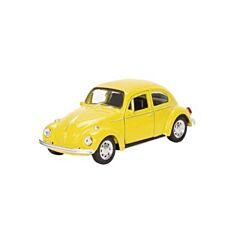 Bil i metall - Volkswagen classical Beetle - gul