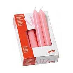 Stearinljus till födelsedagståg - rosa 10 st - Goki 