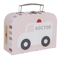 Doktorsväska med innehåll, rosa - ambulans - Jabadabado