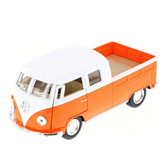 Modellbil i metall - Classic Volkswagen pick-up 1963 - orange. Leksak