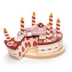 Leksaksmat - Tårta med ljus - Tender Leaf Toys