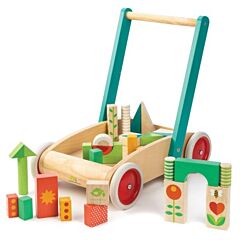 Gåvagn med klossar - Tender Leaf Toys