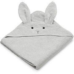 Juniorhandduk med luva - Rabbit dumbo grey - Ekologisk från Liewood