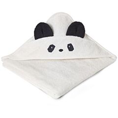 Handduk med luva, Junior - Panda Creme de la creme - Ekologisk från Liewood