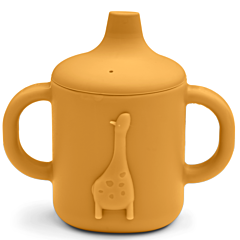 Liewood pipmugg i silikon, Amelio cup - Yellow mellow. Fin doppresent