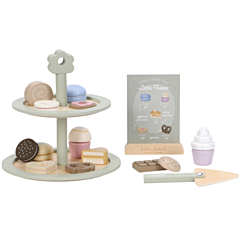 Little Dutch - Leksaksmat - Kakfat i trä med kakor. Leksak