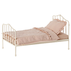 Maileg säng - Miniature till kaniner - rosa