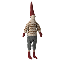 Maileg - Tomtenisse - Pixy size 3 - Pojke med stickad tröja. Maileg jul