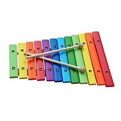 Xylofon i trä - regnbågens färger - New Classic Toys 