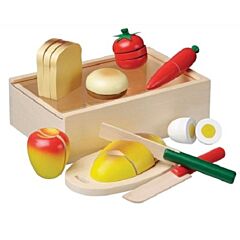 Leksaksmat - Bröd och tillbehör i låda - New Classic Toys