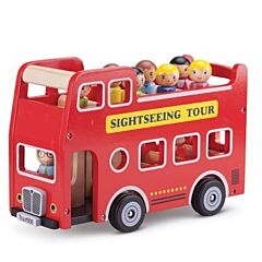 Sightseeingbuss med passagerare - New Classic Toys 