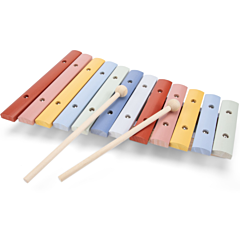 Xylofon i trä - nordiska färger - New Classic Toys. Leksak
