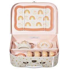 Servis i plåt i söt väska - regnbåge