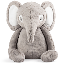Sebra gosedjur - Elefant Finley - 38 cm. Rolig leksak och fin doppresent