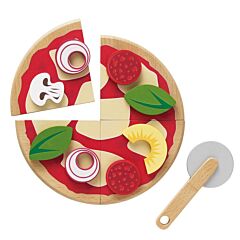 Leksaksmat - Pizza med pizzaskärare - Honeybake - Le Toy Van 